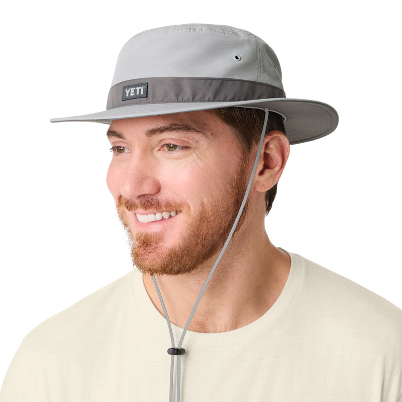 YETI® Logo Solid Gray Boonie Hat Gray
