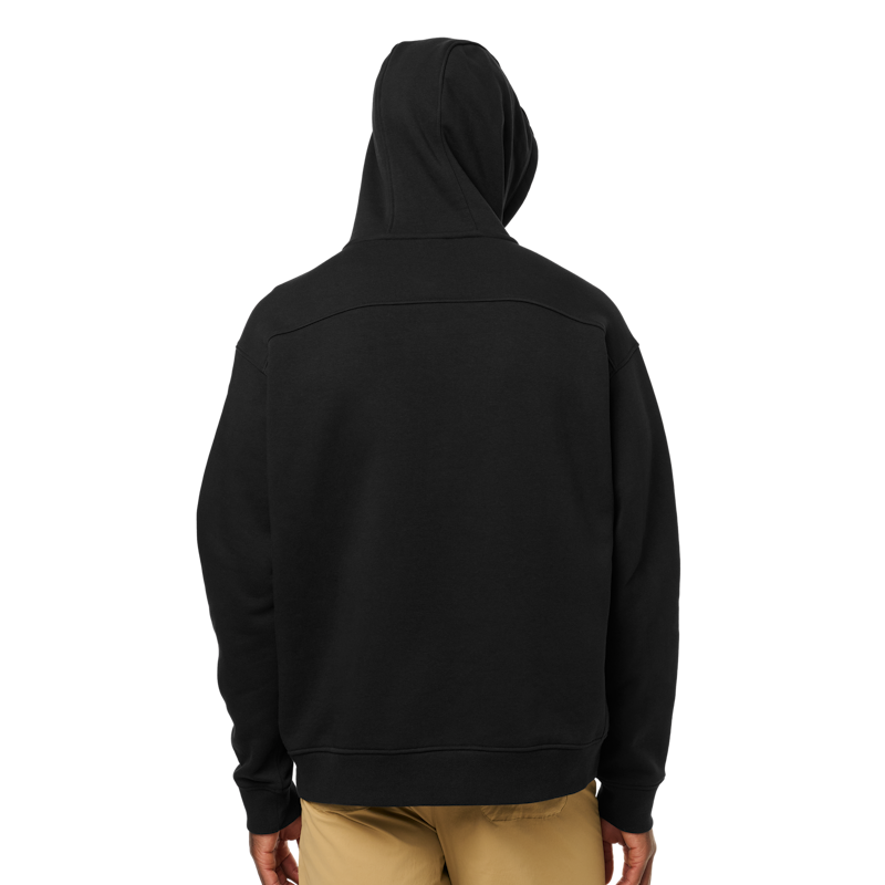 Designed in Pullover Fleece Hoodie Black