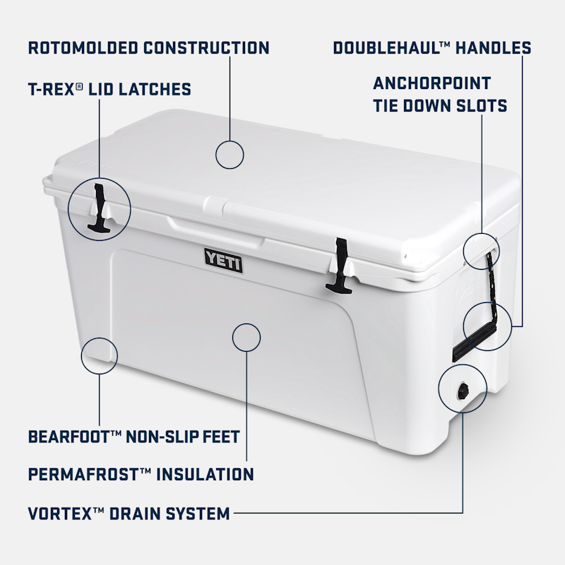 Tundra® 125 Hard Cooler White