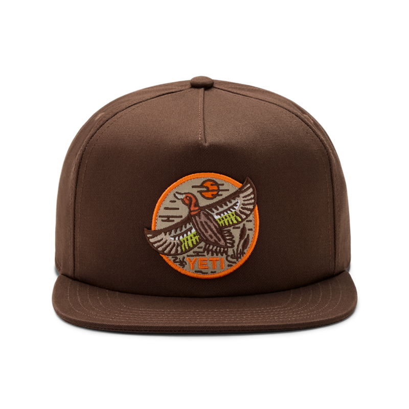 Built for the Wild Duck Flat Brim Hat Dark Brown