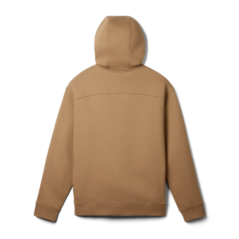Built for the Wild Badge Fleece Hoodie Brush Brown