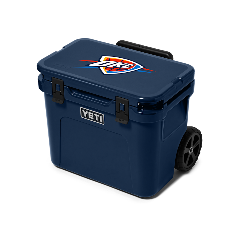Oklahoma City Thunder Roadie® 32 Wheeled Cooler Navy