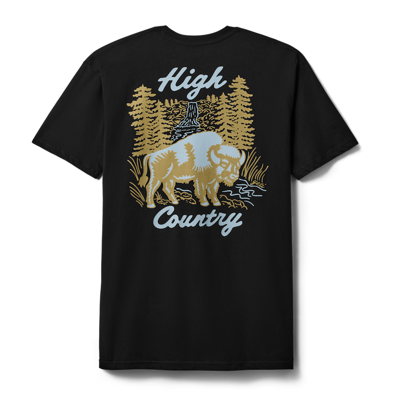 High Country Short Sleeve T-Shirt Black